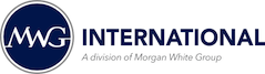Logotipo de MWG International con círculo azul y texto institucional.