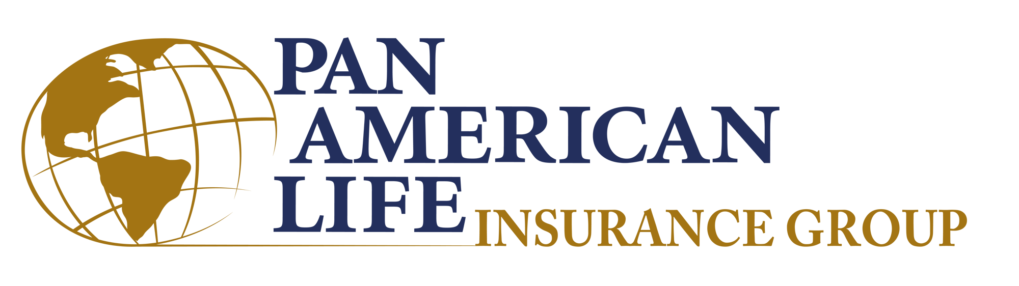 Pan American Life logo with golden globe and blue text.