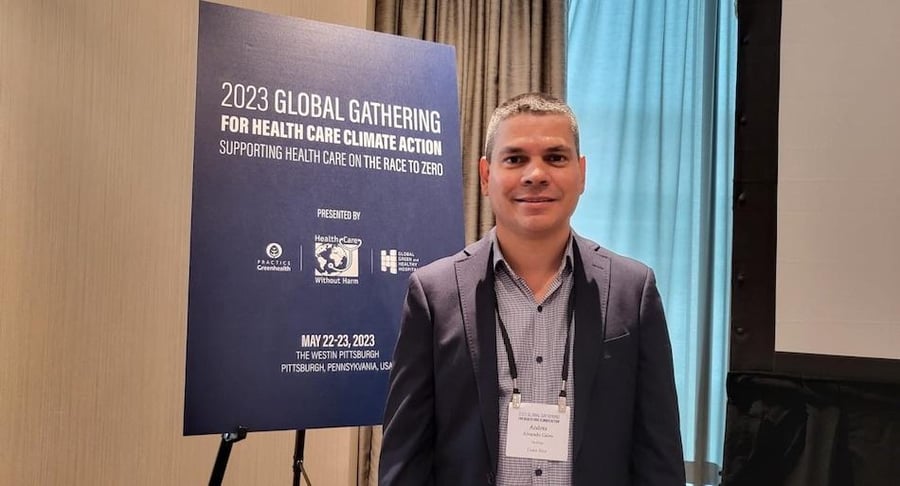 Representante del Hospital Clínica Bíblica en el Encuentro Global para la Acción Climática en Salud en Estados Unidos.