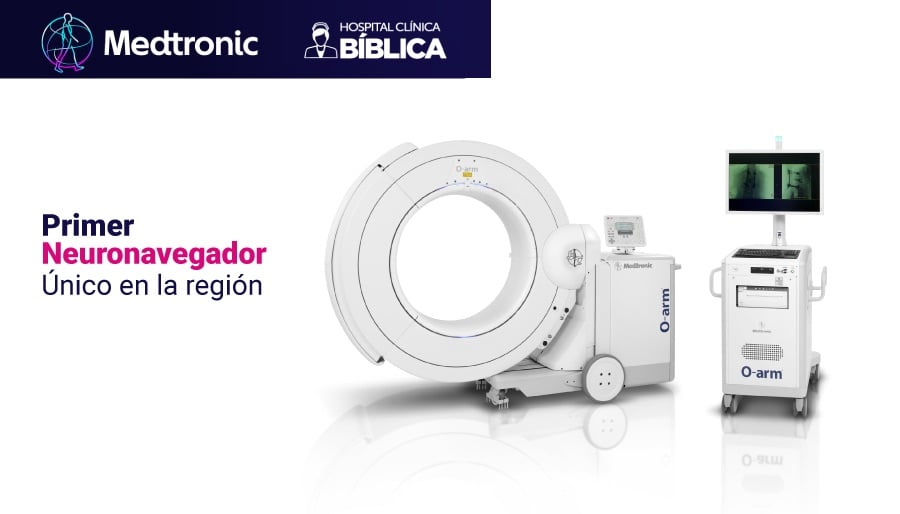 Sistema de neuronavegación O-ARM y Stealth Station S8 implementado en el Hospital Clínica Bíblica junto a Medtronic