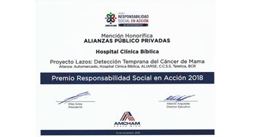 Programa de Acción Social y la Alianza del Programa Lazos gana reconocimiento de AMCHAM
