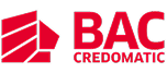 Logotipo de BAC Credomatic en color rojo.