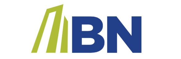 Logotipo del Banco Nacional BN en azul y verde.