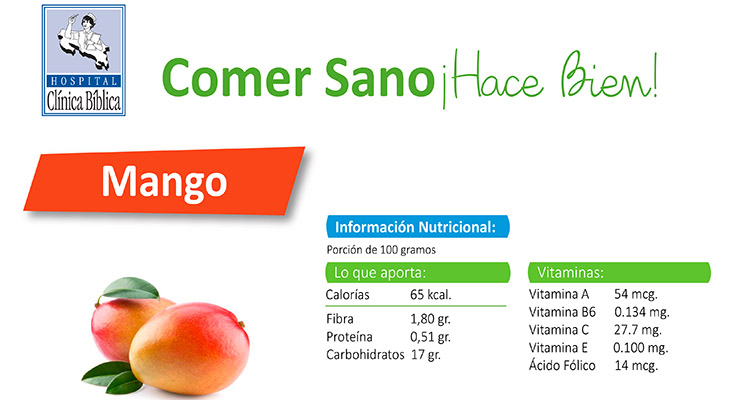 Propiedades del mango maduro